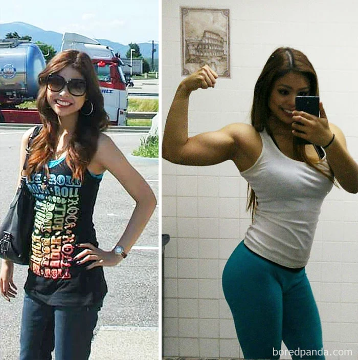 evolução fitness antes e depois