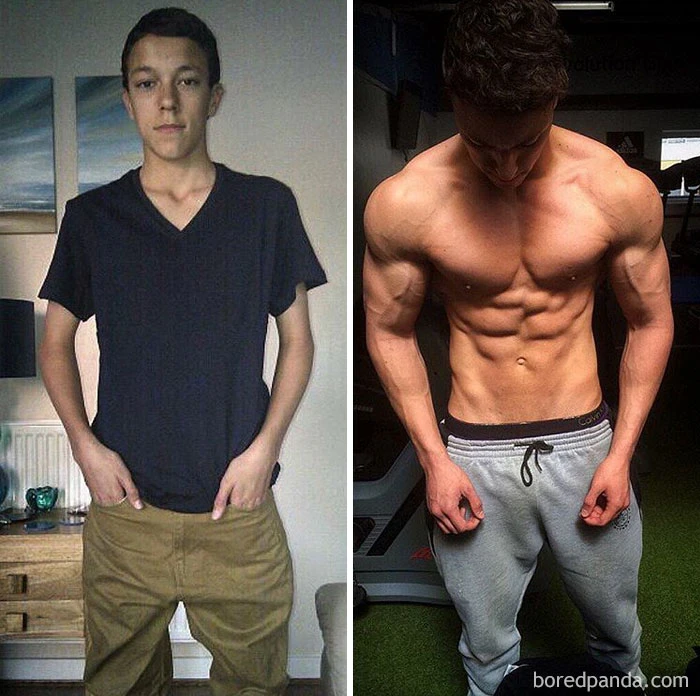 evolução fitness antes e depois
